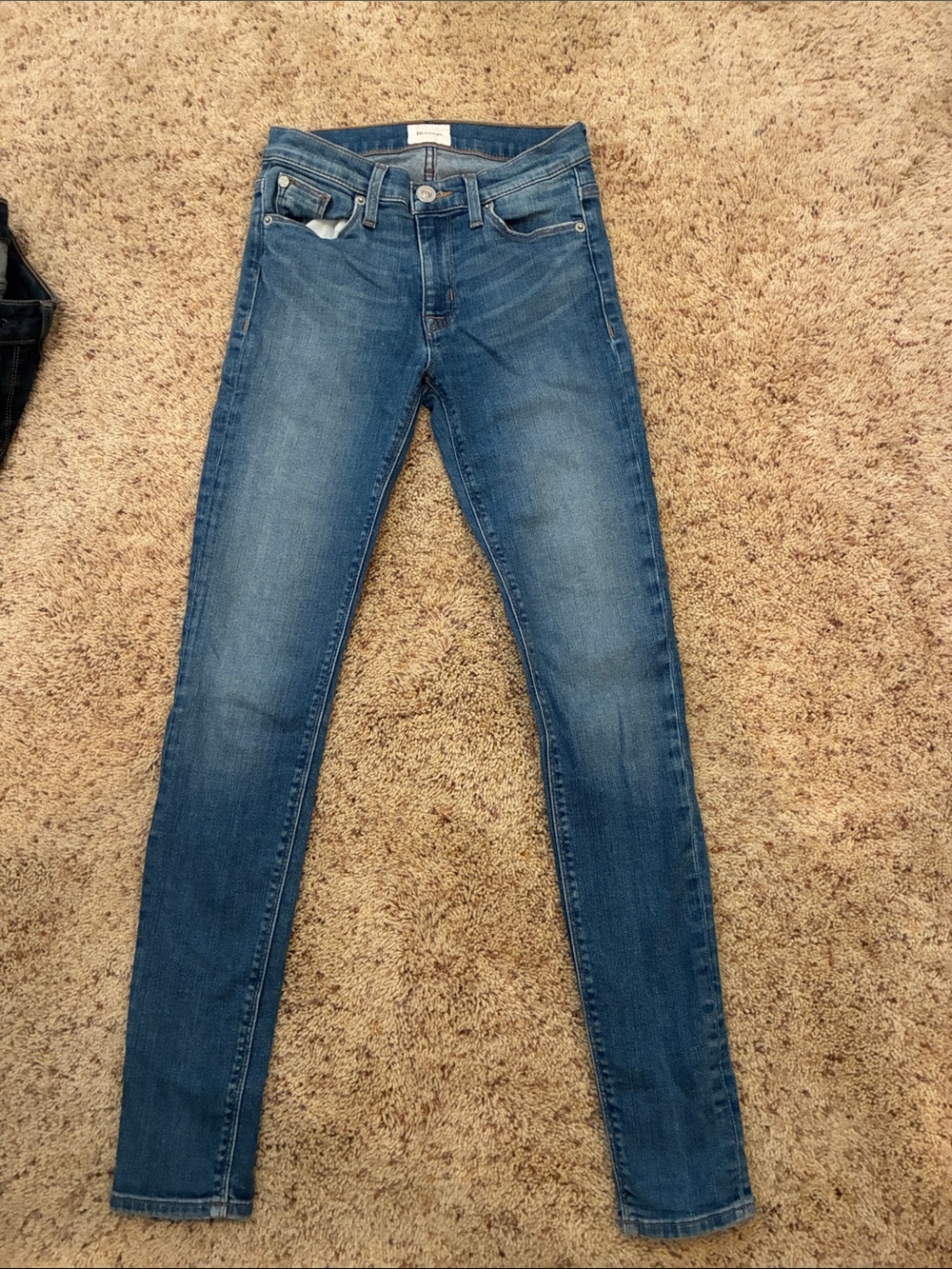 Hudson Mid-rise Jeans Medium Wash Super Skinny Jeans